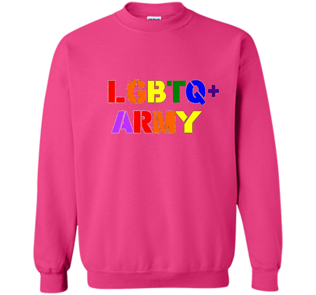 LGBTQ+ Army T-Shirt cool shirt Heliconia