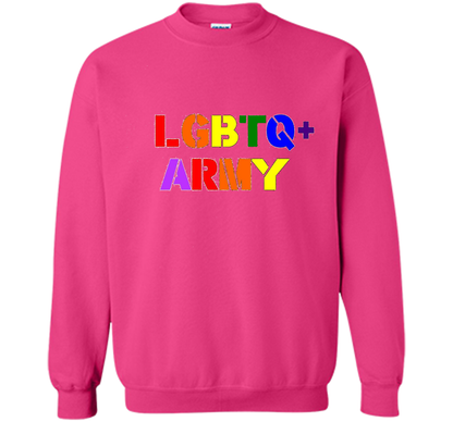 LGBTQ+ Army T-Shirt cool shirt Heliconia