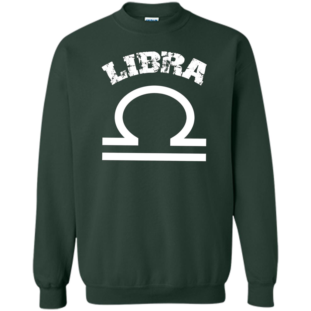 Libra T-shirt Libra Symbol Zodiac October Birthday T-shirt Forest Green
