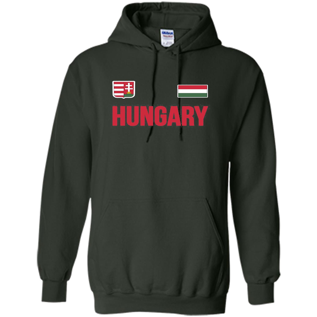 Flag of Hungary T-shirt Forest Green
