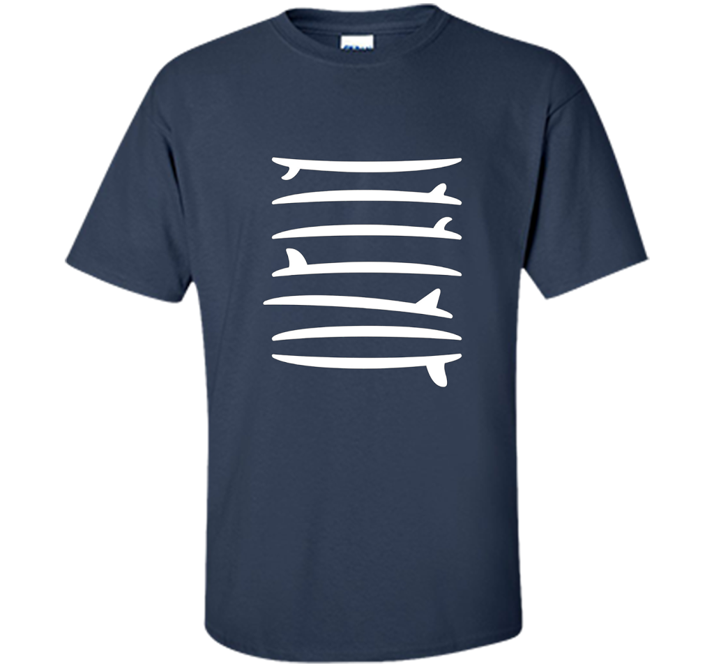 The Longboard Single Fin Surfer T-shirt Navy