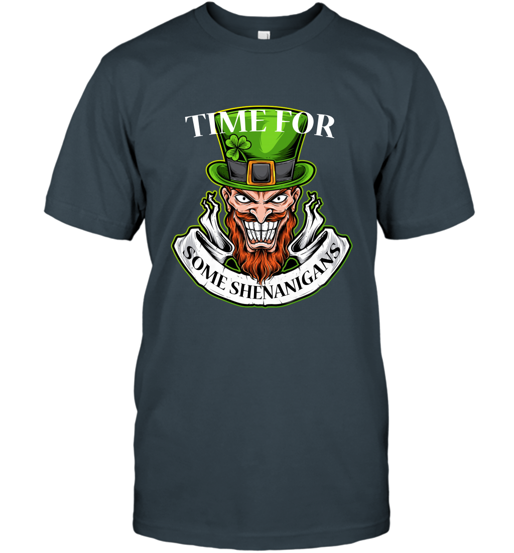 Time For Some Shenanigans Irish Shirt T-Shirt Charcoal
