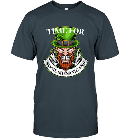 Time For Some Shenanigans Irish Shirt T-Shirt Charcoal