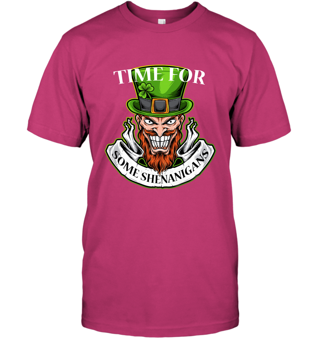 Time For Some Shenanigans Irish Shirt T-Shirt Heliconia