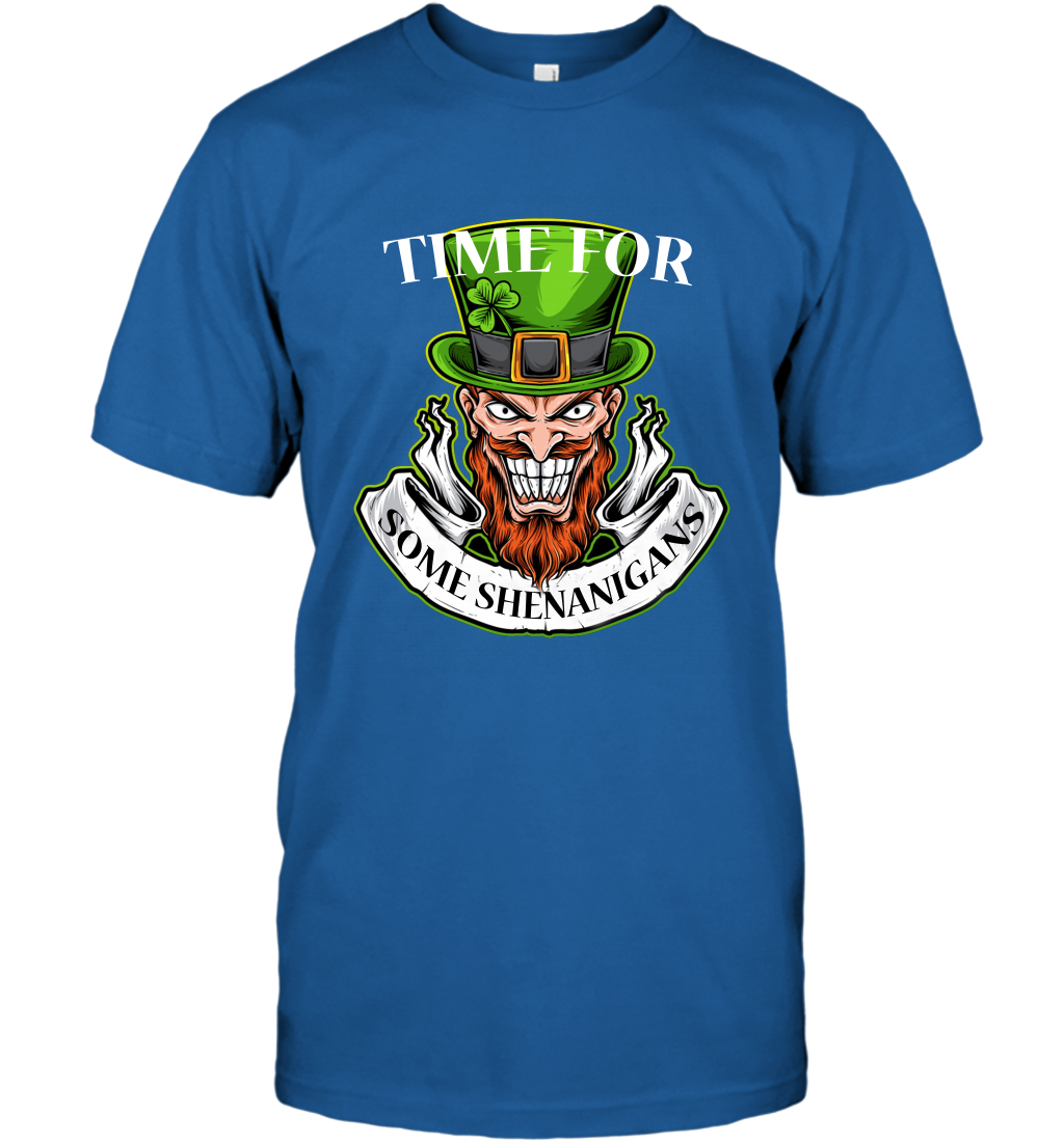 Time For Some Shenanigans Irish Shirt T-Shirt Royal