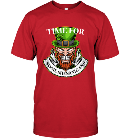 Time For Some Shenanigans Irish Shirt T-Shirt Red