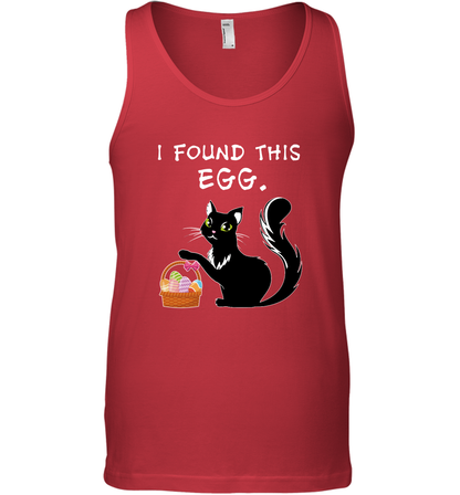 I Found This Egg Cat Easter Day Shirt Tank Top Tank Top Red