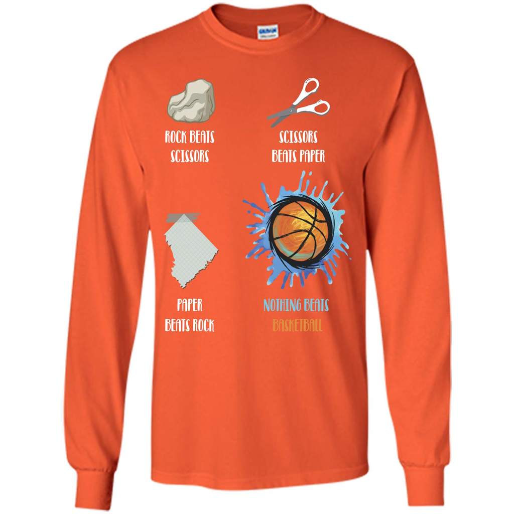 Baskettball T-shirt Nothing Beats Basketball Orange