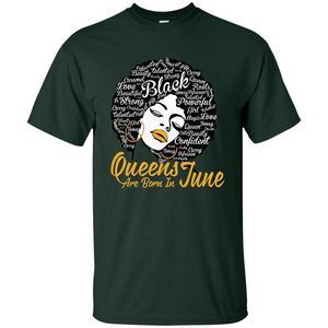 Queen Are Born In June T-shirt
