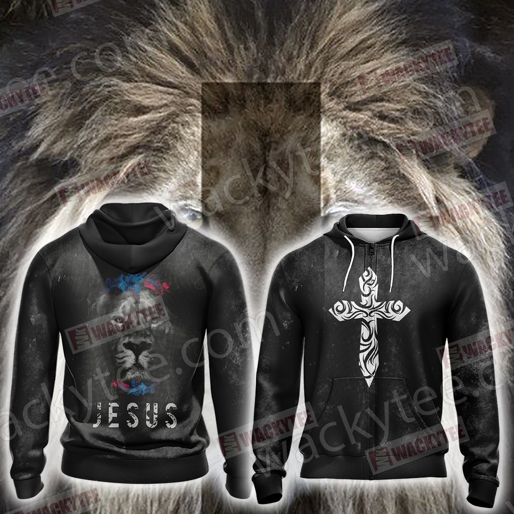Christian Jesus Lovers Unisex Zip Up Hoodie Jacket 4XL
