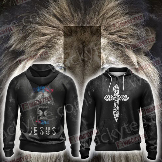 Christian Jesus Lovers Unisex Zip Up Hoodie Jacket 4XL