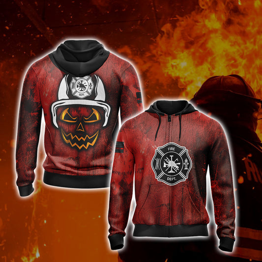 Firefighter New Unisex Zip Up Hoodie 4XL