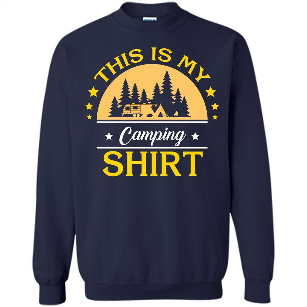 Camping T-shirt This Is My Camping Shirt T-shirt Navy