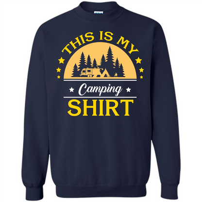Camping T-shirt This Is My Camping Shirt T-shirt Navy