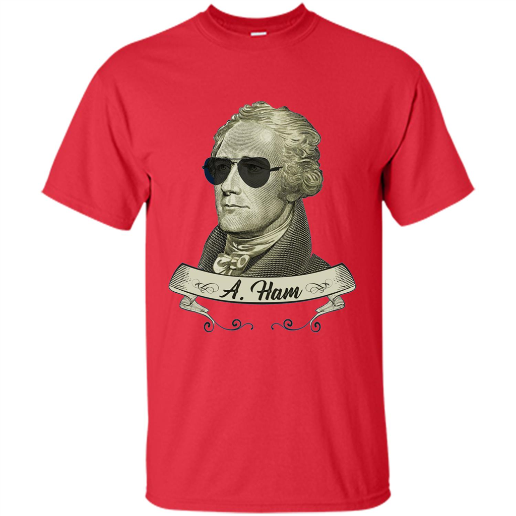 Cool Sunglasses T-shirt Funny Hamilton T-shirt Red