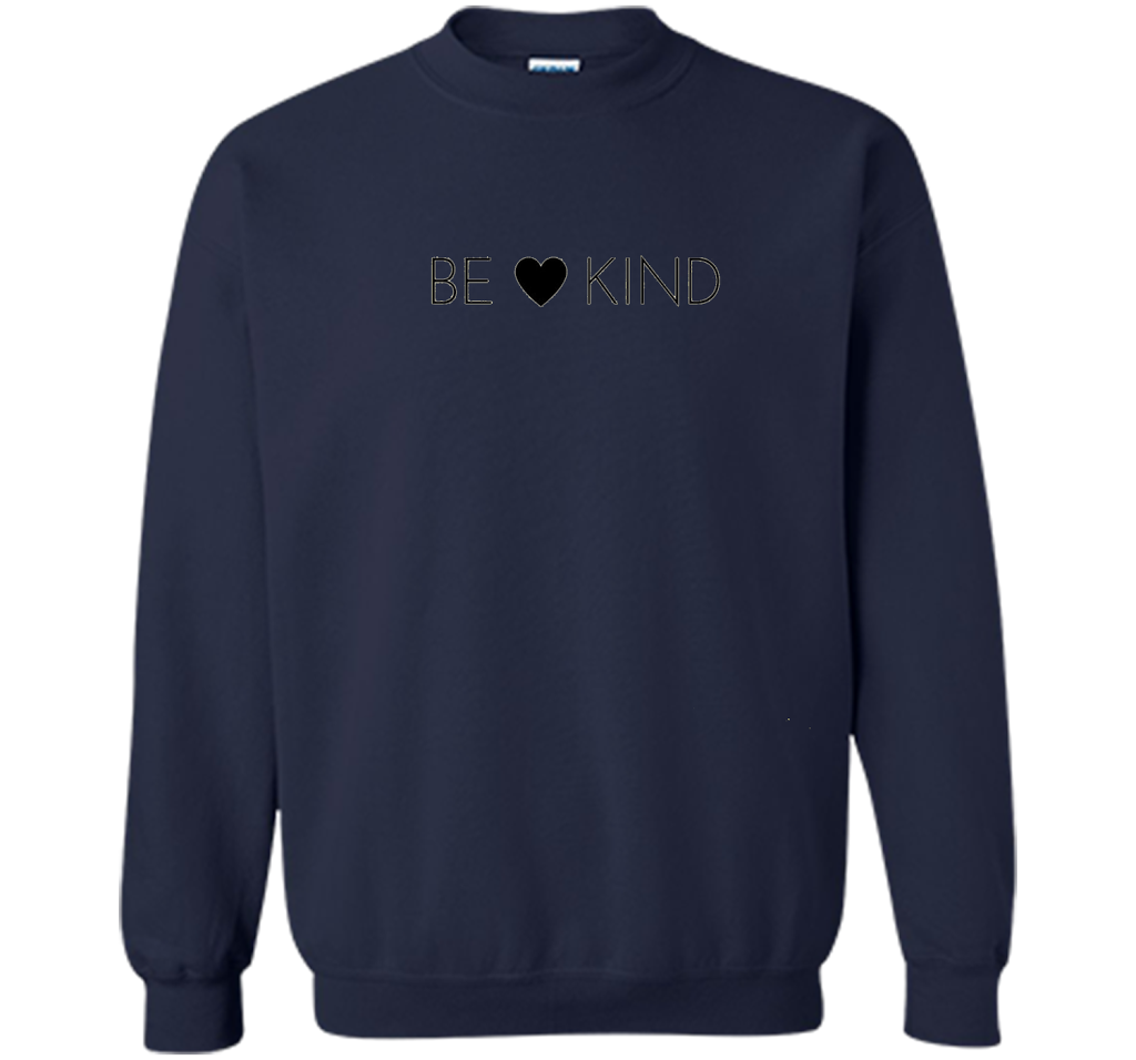 BE KIND positive message t-shirt for men, women and youth cool shirt Navy