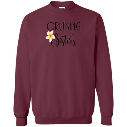 Cruising Sisters T-Shirt Cruise Vacation T-shirt Maroon