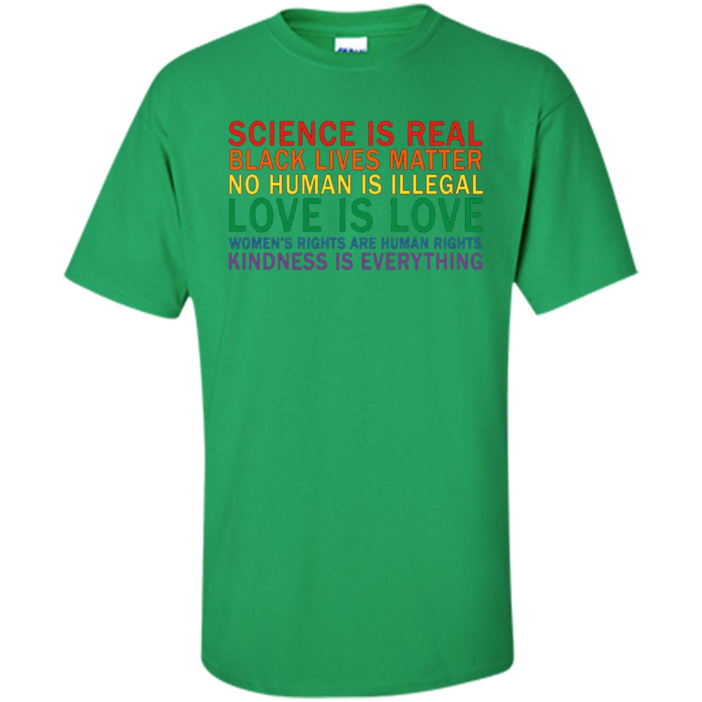 Science Is Real Black Lives Matter Shirt Irish Green