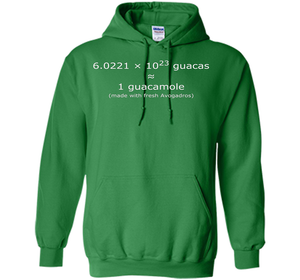 Avogadro's number Guacamole T-shirt for Chemists, Scientists cool shirt