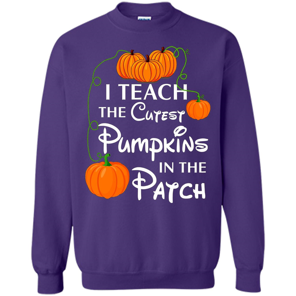 I Teach The Cutest Pumpkin In The Patch Funny T-shirt Orange