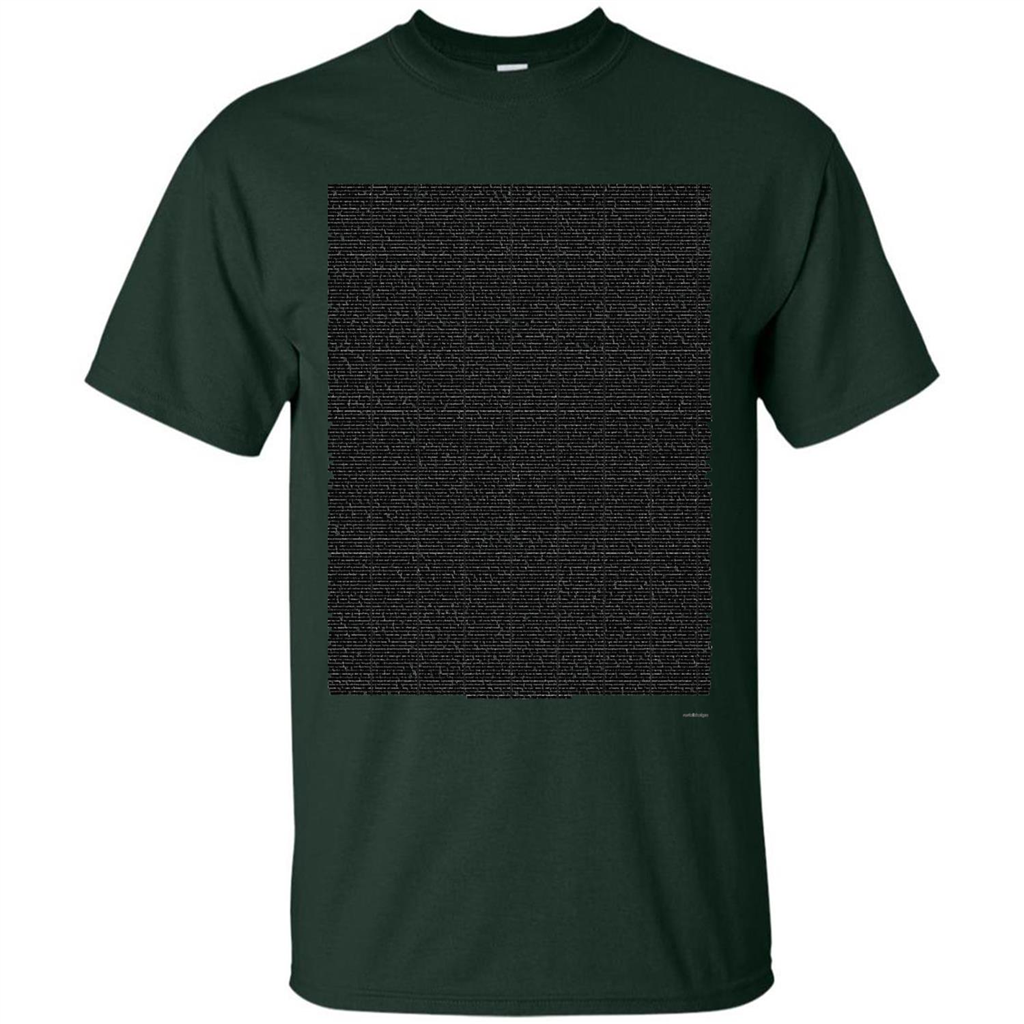 Bee Movie Script T-shirt Forest Green