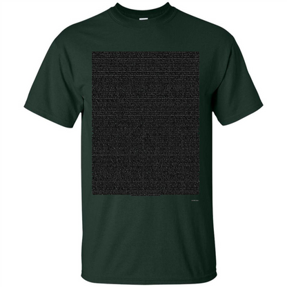 Bee Movie Script T-shirt Forest Green