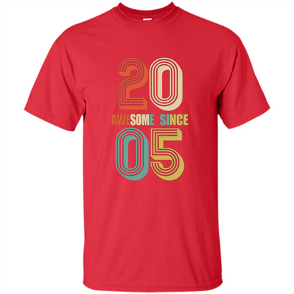 Awesome Since 2005 T-Shirt Red