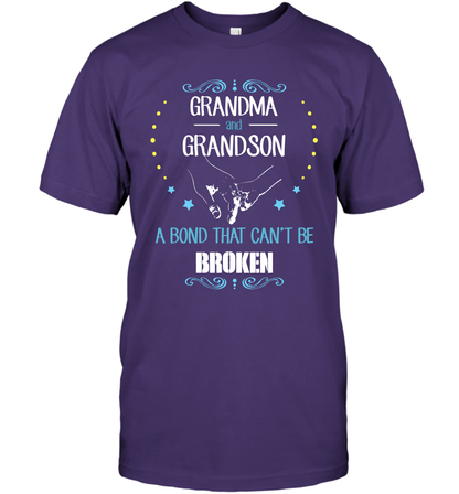 Grandma And Grandson A Bond Cant Be Broken Shirt T-Shirt T-Shirt Purple