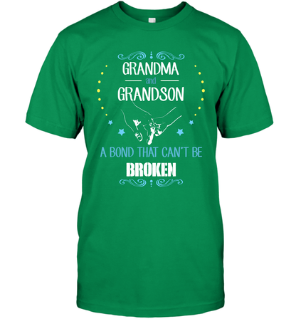 Grandma And Grandson A Bond Cant Be Broken Shirt T-Shirt T-Shirt Irish Green