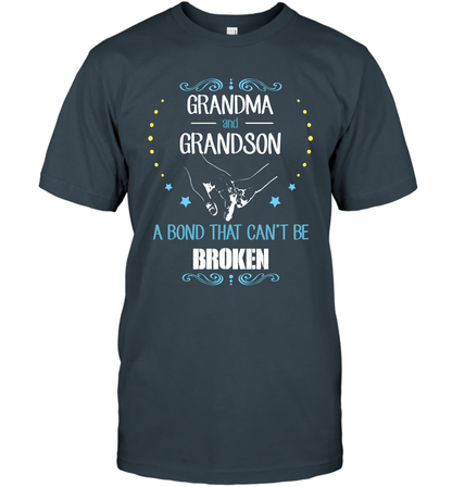 Grandma And Grandson A Bond Cant Be Broken Shirt T-Shirt T-Shirt Charcoal