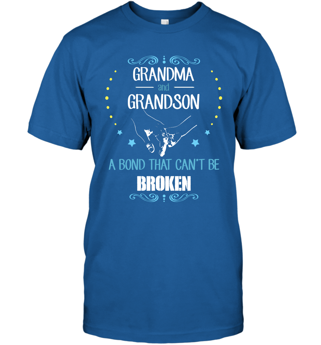 Grandma And Grandson A Bond Cant Be Broken Shirt T-Shirt T-Shirt Royal