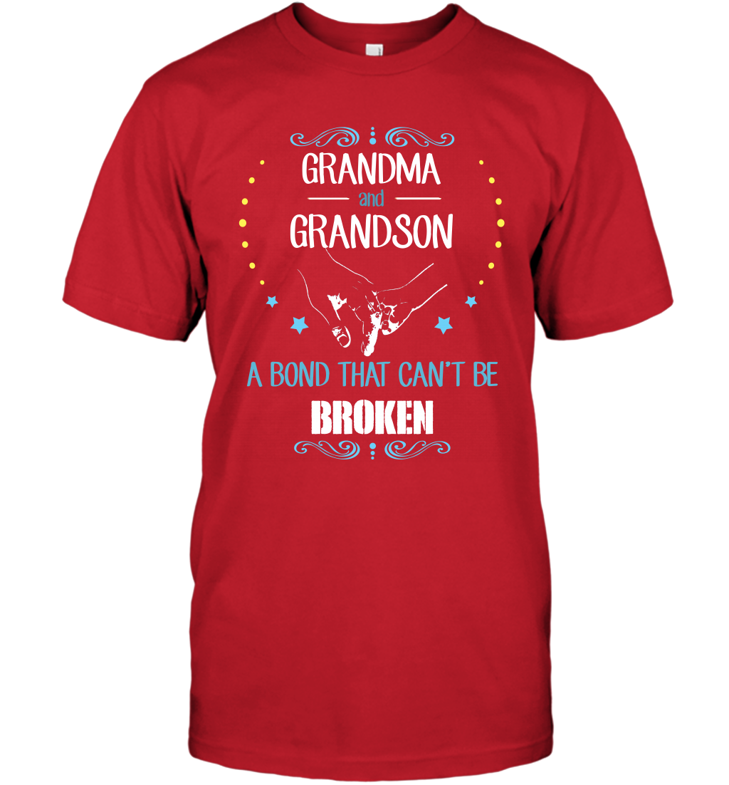Grandma And Grandson A Bond Cant Be Broken Shirt T-Shirt T-Shirt Red