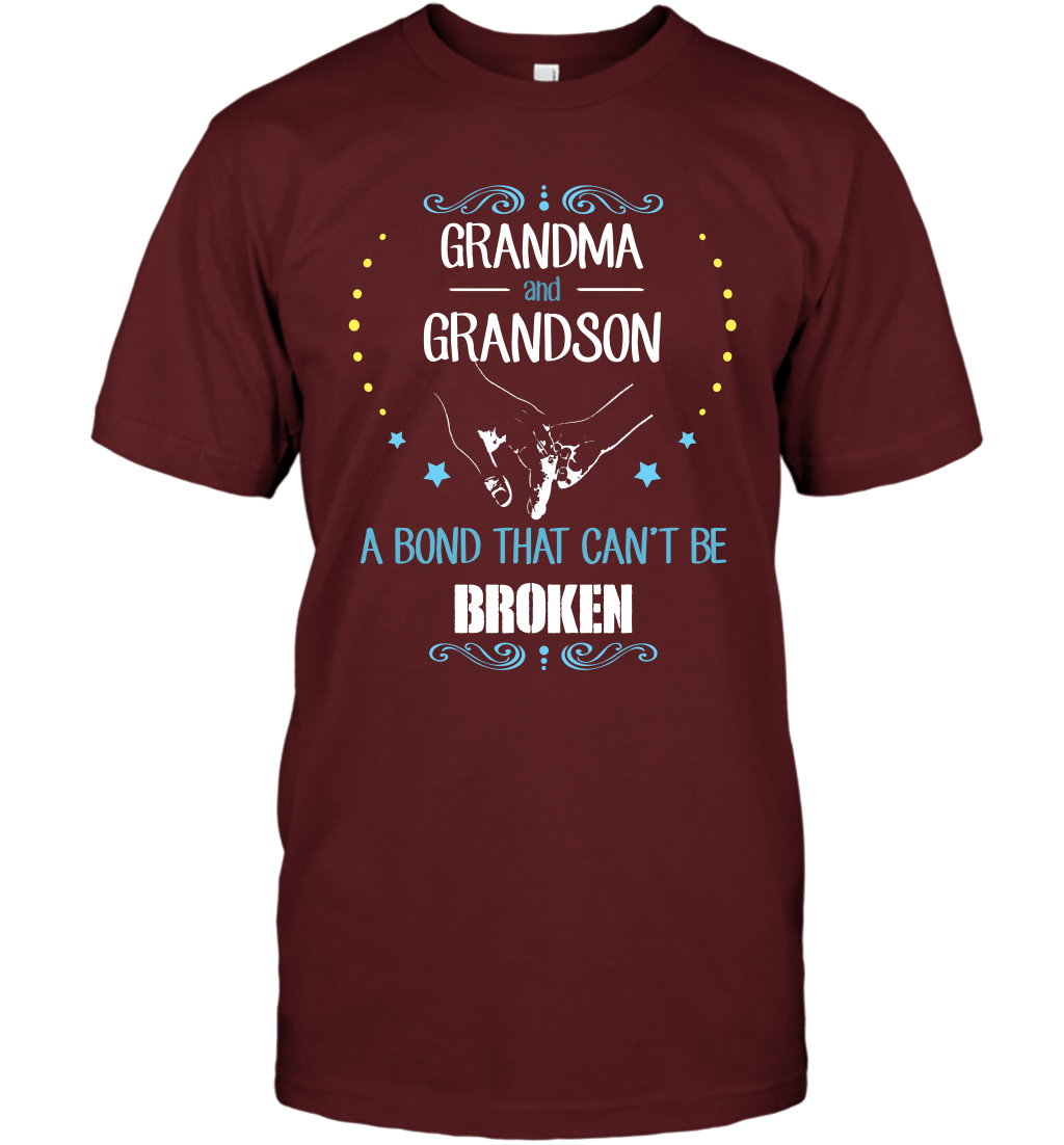 Grandma And Grandson A Bond Cant Be Broken Shirt T-Shirt T-Shirt Cardinal