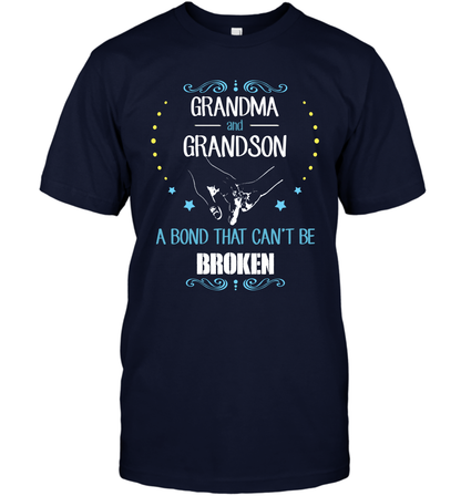 Grandma And Grandson A Bond Cant Be Broken Shirt T-Shirt T-Shirt Navy