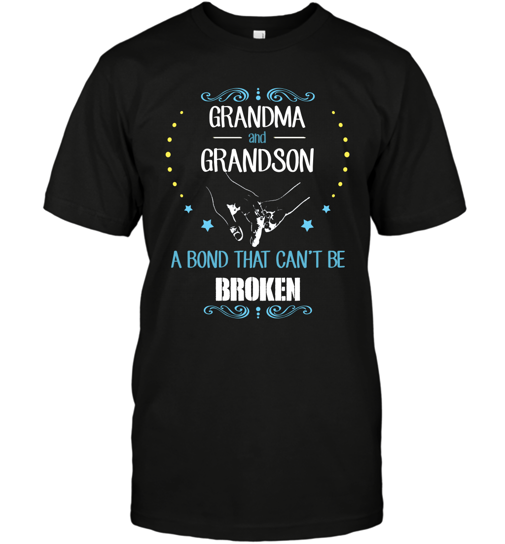 Grandma And Grandson A Bond Cant Be Broken Shirt T-Shirt T-Shirt Black
