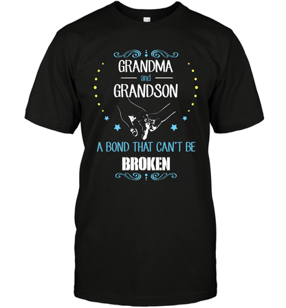 Grandma And Grandson A Bond Cant Be Broken Shirt T-Shirt T-Shirt Black