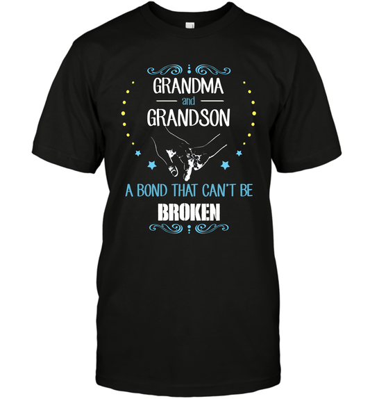 Grandma And Grandson A Bond Cant Be Broken Shirt T-Shirt T-Shirt Black