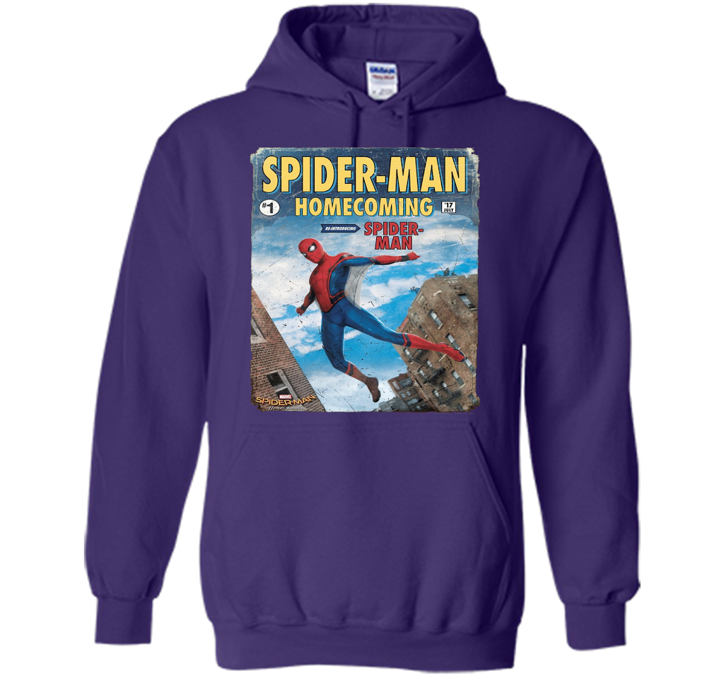 Marvel Spider-Man Homecoming Revamp #1 Issue Graphic T-Shirt t-shirt Purple