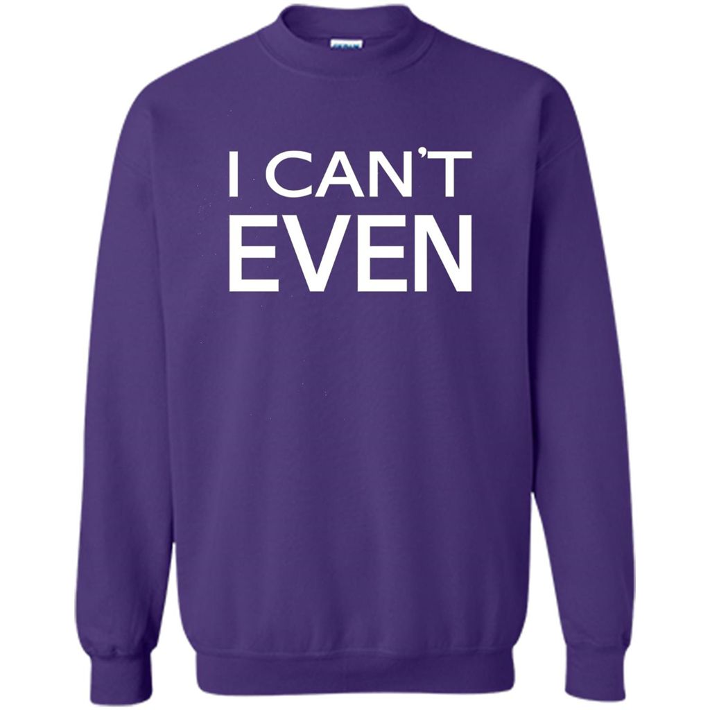 Yoga Workout Fitness Funny T-shirt I Can't Even Purple