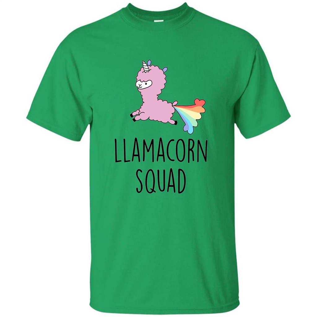 Llamacorn Squad Funny Llama Unicorn T-Shirt Irish Green