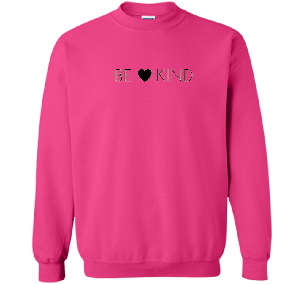 BE KIND positive message t-shirt for men, women and youth cool shirt Heliconia