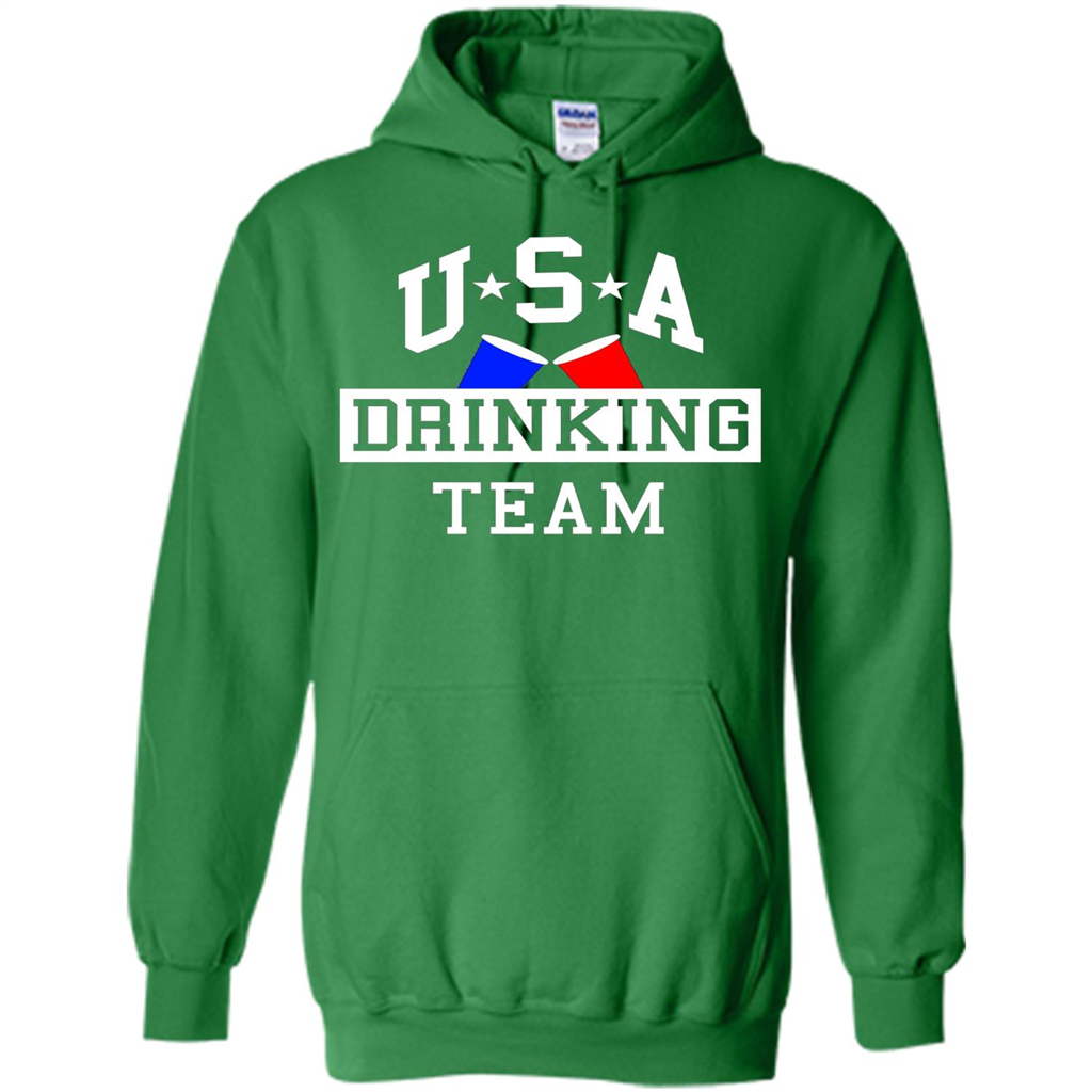 Independence Day T-shirt USA Drinking Team Irish Green