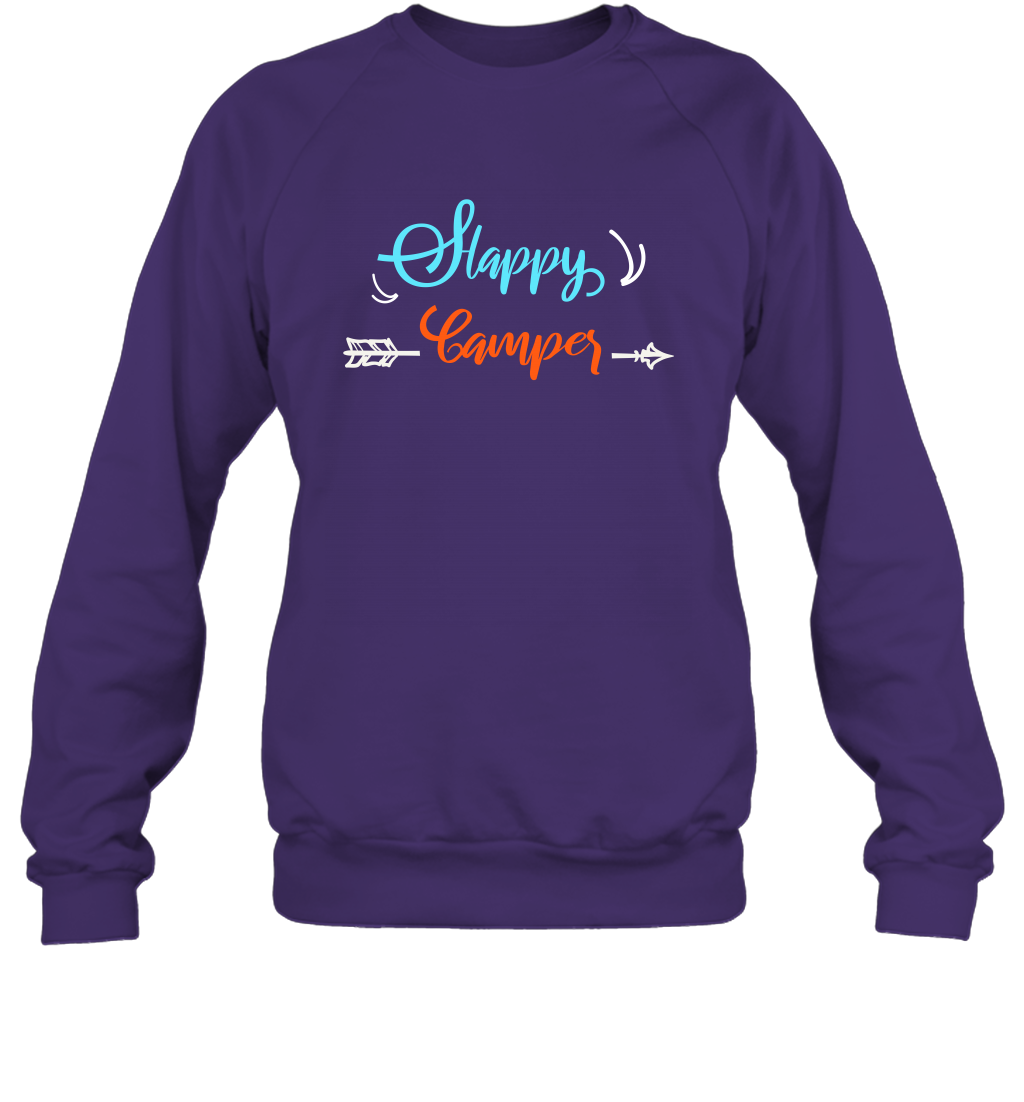 Happy Camper Shirt Sweatshirt Sweatshirt Purple