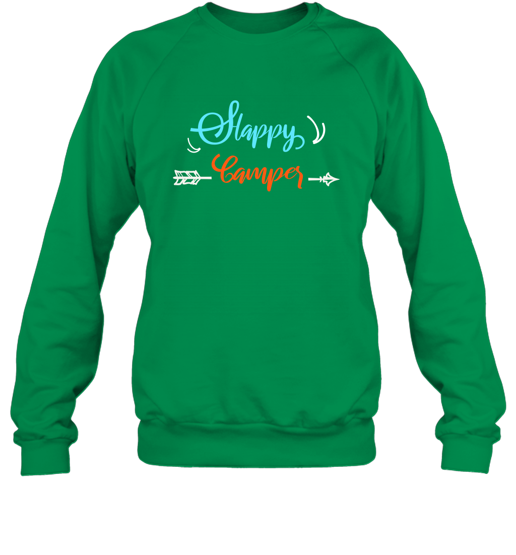 Happy Camper Shirt Sweatshirt Sweatshirt Irish Green
