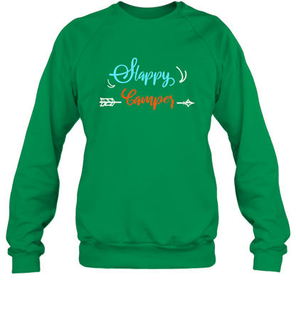 Happy Camper Shirt Sweatshirt Sweatshirt Irish Green