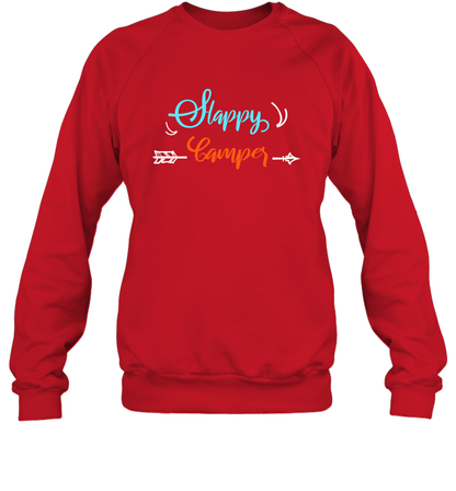 Happy Camper Shirt Sweatshirt Sweatshirt Red