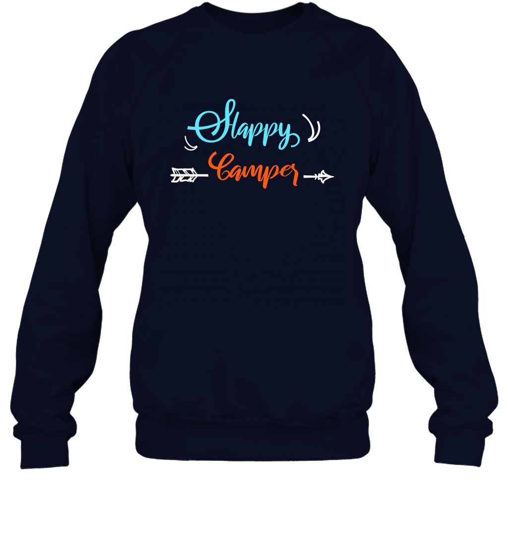 Happy Camper Shirt Sweatshirt Sweatshirt Navy