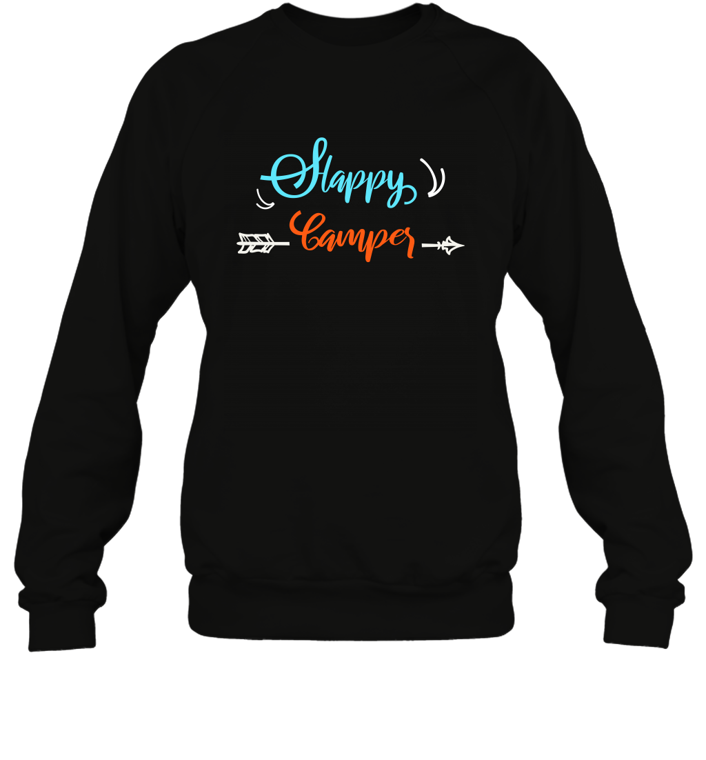 Happy Camper Shirt Sweatshirt Sweatshirt Black