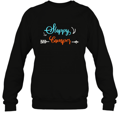 Happy Camper Shirt Sweatshirt Sweatshirt Black