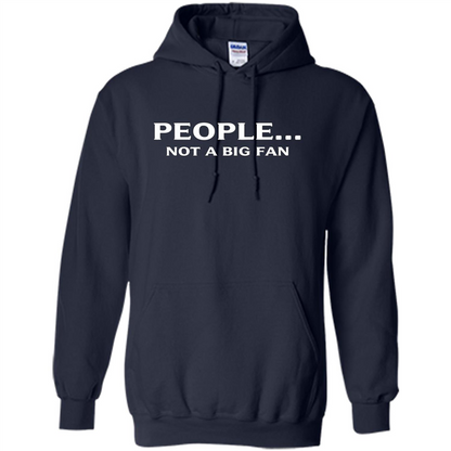 Introvert T-shirt Funny People Not A Big Fan T-shirt Navy